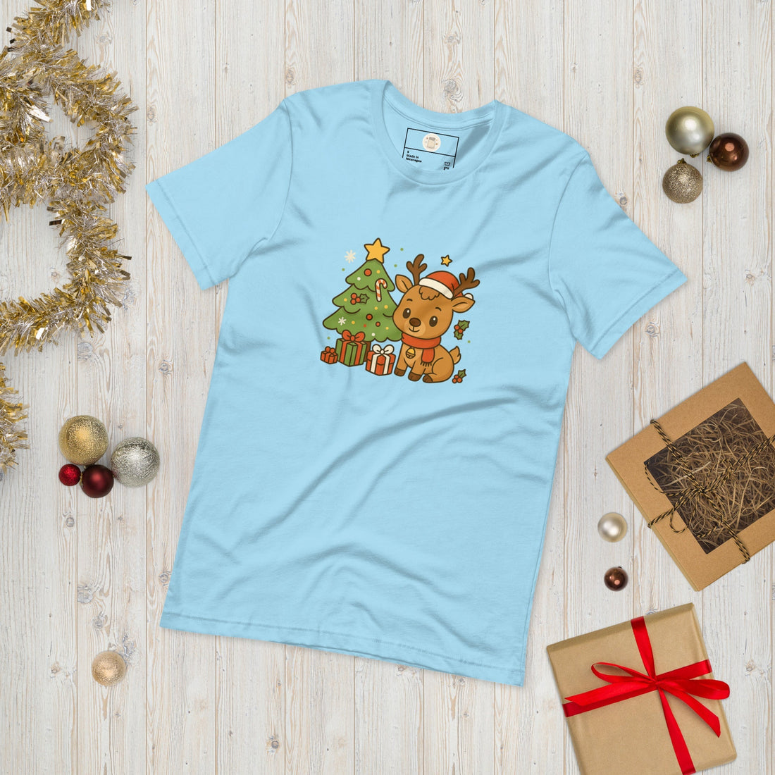 Get Cozy This Christmas with Our Reindeer T-Shirt